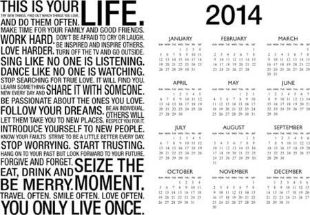 this-is-your-life-white-motivational-2014-calendar-poster